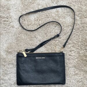 Michael Kors Pebbled Black Crossbody Bag